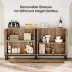 57.5 Inches Farmhouse Sideboard Buffet Cabinet with Doors for Kitchen