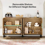 57.5 Inches Farmhouse Sideboard Buffet Cabinet with Doors for Kitchen