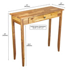 Porch & Den Holly Hill Solid Acacia 1-drawer Console Table