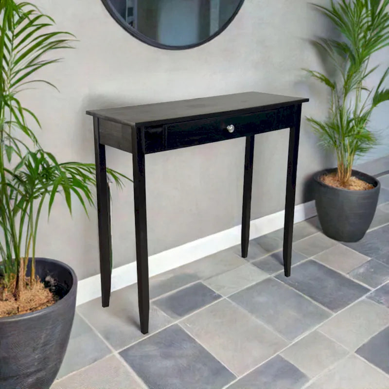 Porch & Den Holly Hill Solid Acacia 1-drawer Console Table