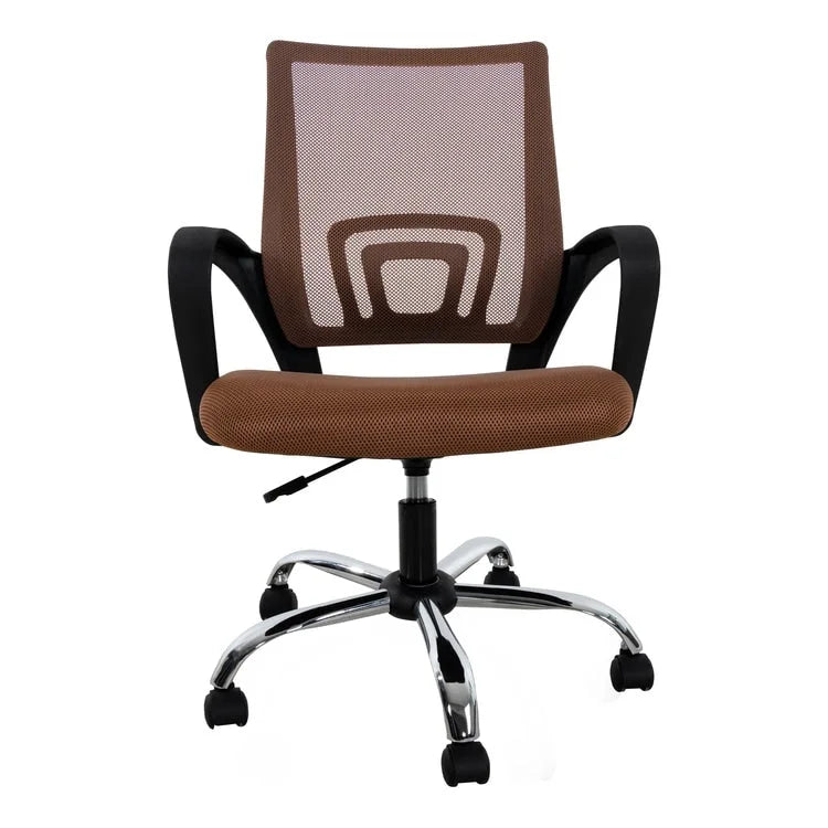 Ergonomic Breathable Mesh Office Chair  Adjustable Design with Lumbar Support and Enhanced Mobility with 360 Swivel Wheels