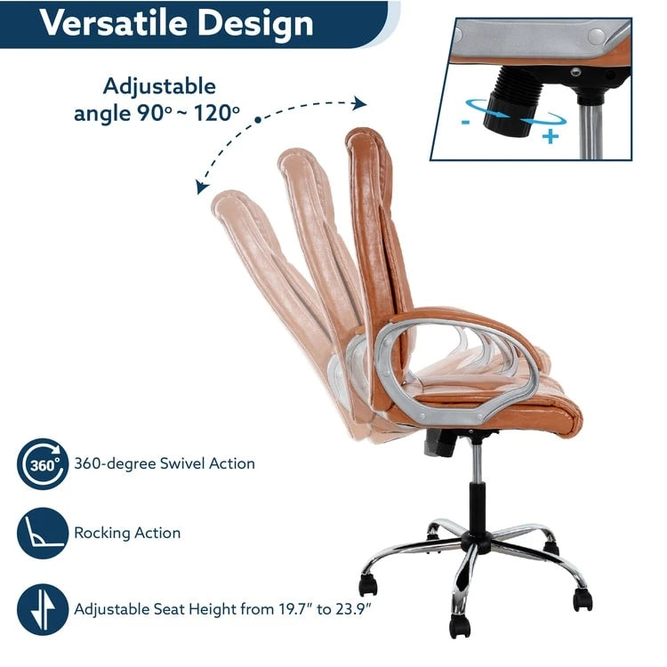 Ergonomic Breathable Mesh Office Chair  Adjustable Design with Lumbar Support and Enhanced Mobility with 360 Swivel Wheels