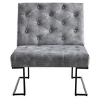 Corvus Savannah Tufted Velvet Upholstered Lounge Accent Chair