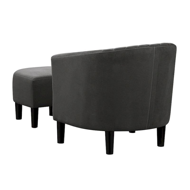 Convenience Concepts Take a Seat Roosevelt Accent Chair with Ottoman