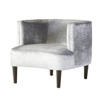 Roundhill Furniture Isla Chenille Oversized Living Room Barrel Accent Chair with Arms