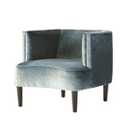 Roundhill Furniture Isla Chenille Oversized Living Room Barrel Accent Chair with Arms