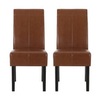 Pertica Upholstered T-Stitch Dining Chairs (Set of 2) by Christopher Knight Home
