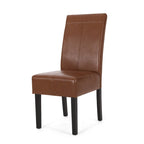 Pertica Upholstered T-Stitch Dining Chairs (Set of 2) by Christopher Knight Home
