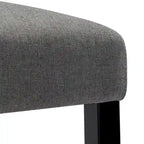 24 Inches Fabric Upholstered Nailhead Trim Counter Height Bar stools with Back Set of 2