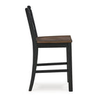 Signature Design by Ashley Valebeck Black/Brown Counter Height Barstool - 20W x 22D x 39H