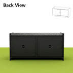 Timechee Entyrway Shoe Change Bench Storage Cabinets with Cushion