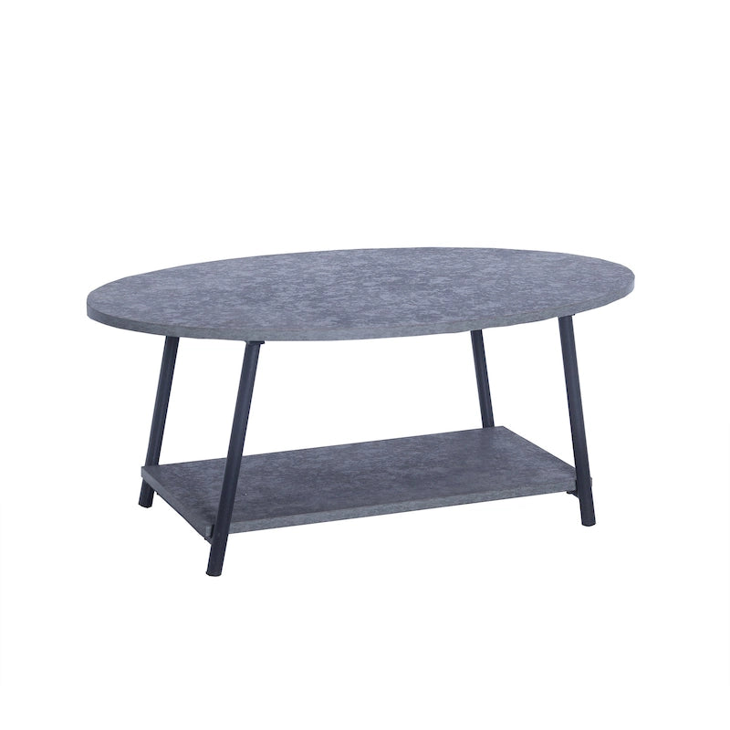 Household Essentials Coffee Table with Storage Shelf
