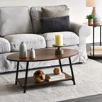 Household Essentials Coffee Table with Storage Shelf