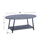 Household Essentials Coffee Table with Storage Shelf