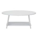 Household Essentials Coffee Table with Storage Shelf