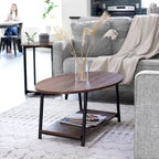 Household Essentials Coffee Table with Storage Shelf