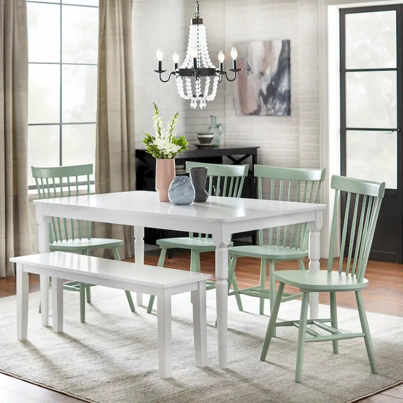Simple Living Venice Solid Wood Spindle Dining Chairs (Set of 2)