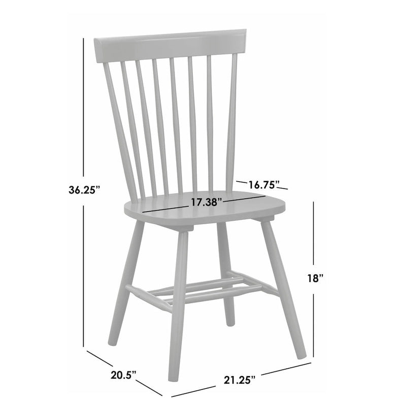 Simple Living Venice Solid Wood Spindle Dining Chairs (Set of 2)