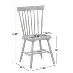 Simple Living Venice Solid Wood Spindle Dining Chairs (Set of 2)