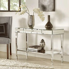 Camille Mirrored TV Stand Console Table with Drawer by iNSPIRE Q Bold
