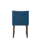 Space Savers Dining Chairs Set Walnut and Linen Upholstery 2 Piece - Various Colors