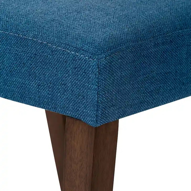 Space Savers Dining Chairs Set Walnut and Linen Upholstery 2 Piece - Various Colors
