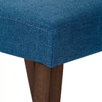 Space Savers Dining Chairs Set Walnut and Linen Upholstery 2 Piece - Various Colors