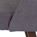 Space Savers Dining Chairs Set Walnut and Linen Upholstery 2 Piece - Various Colors