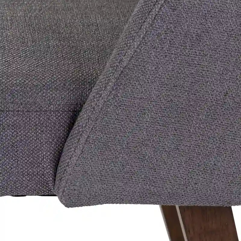 Space Savers Dining Chairs Set Walnut and Linen Upholstery 2 Piece - Various Colors