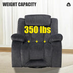 Rocker and Swivel Upholstered Recliner