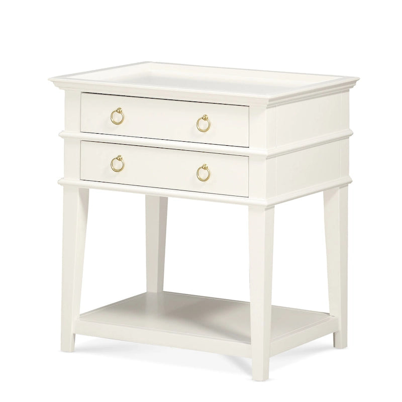 Collette 2-Drawer Tray Top Nightstand by Greyson Living