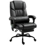 Vinsetto Office Desk Chair Recliner, Height Adjustable Movable Lumbar Support with 6-Point Vibrating Massage