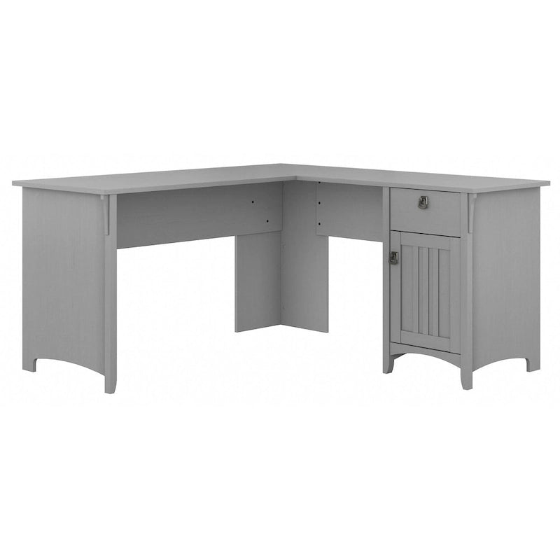 Bush Furniture Salinas 60W L Shaped Desk with Drawers and Storage