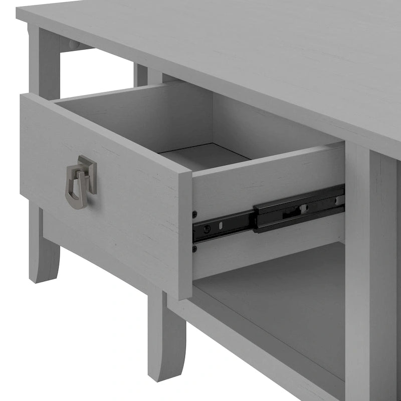 Bush Furniture Salinas 60W L Shaped Desk with Drawers and Storage