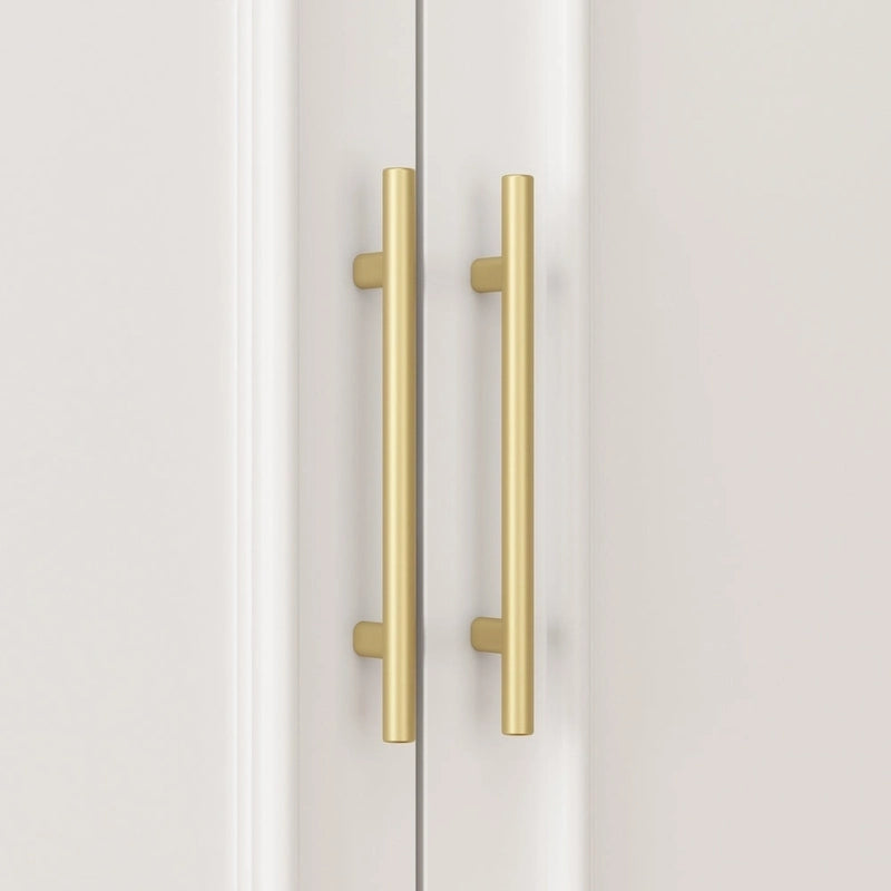 74.8H Large Modular Wardrobe Cloest Armoire Cabinet Glass Door