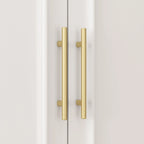 74.8H Large Modular Wardrobe Cloest Armoire Cabinet Glass Door