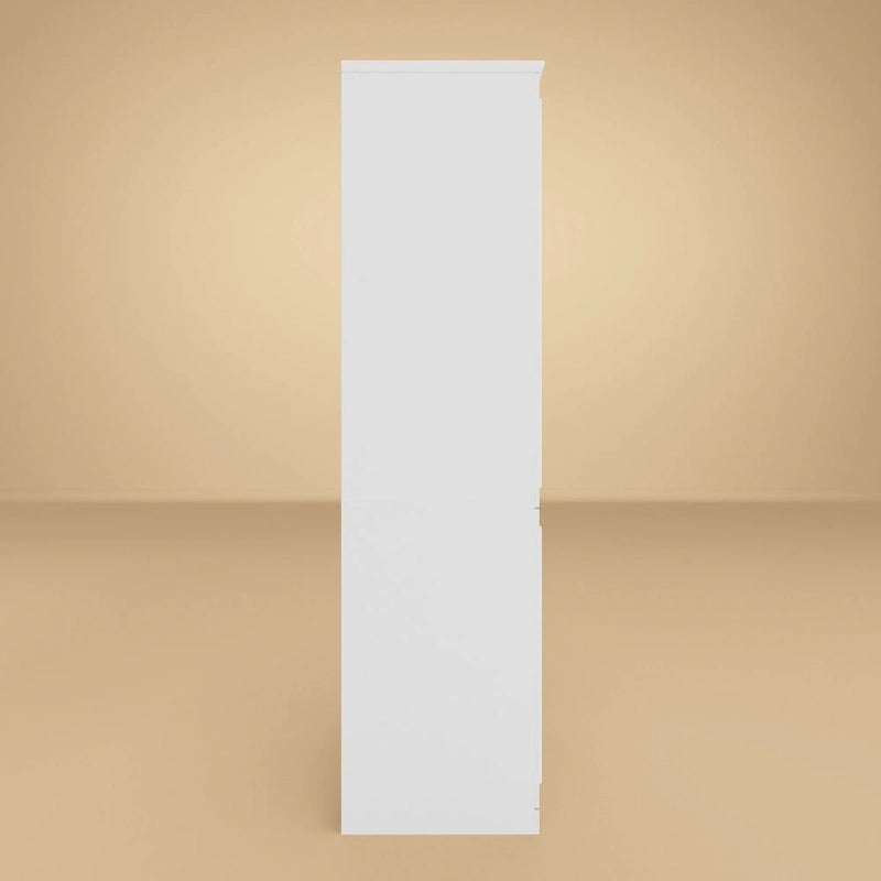 74.8H Large Modular Wardrobe Cloest Armoire Cabinet Glass Door