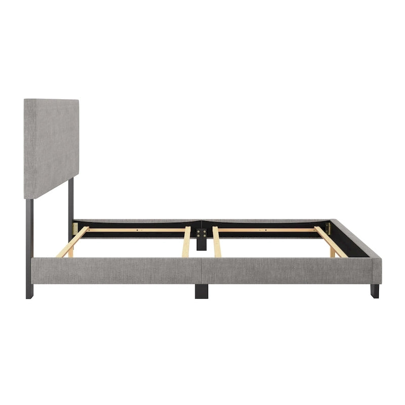 Nova Upholstered Modern Queen Bed, Box Spring Required