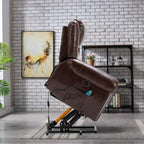 Breathable Rivet Power Lift Recliner Chair with Massage,Heat and USB Port
