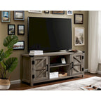 Farmhouse Barndoor TV Stand Entertainment Center for TVs up to 70-inch