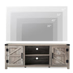 Farmhouse Barndoor TV Stand Entertainment Center for TVs up to 70-inch