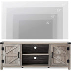 Farmhouse Barndoor TV Stand Entertainment Center for TVs up to 70-inch