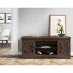 Farmhouse Barndoor TV Stand Entertainment Center for TVs up to 70-inch