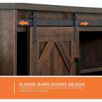 Farmhouse Barndoor TV Stand Entertainment Center for TVs up to 70-inch