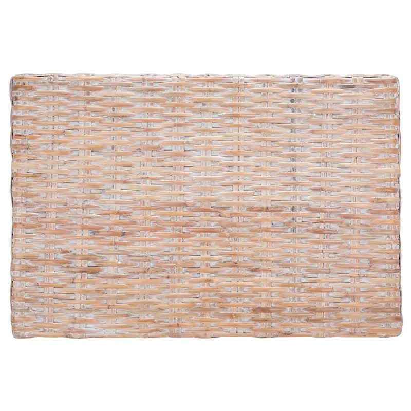 SAFAVIEH Caron Washed Natural Wicker Bench - 41 W x 28 D x 12 H - 41Wx28Dx12H