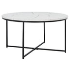 SAFAVIEH Alverda Marble Coffee Table - 35 W x 35 D x 19 H - 35Wx35Dx19H