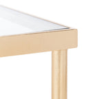 SAFAVIEH Couture Araminta Gold Leaf Coffee Table - 44 W x 24 L x 20.5 H - 44Wx24Dx21H
