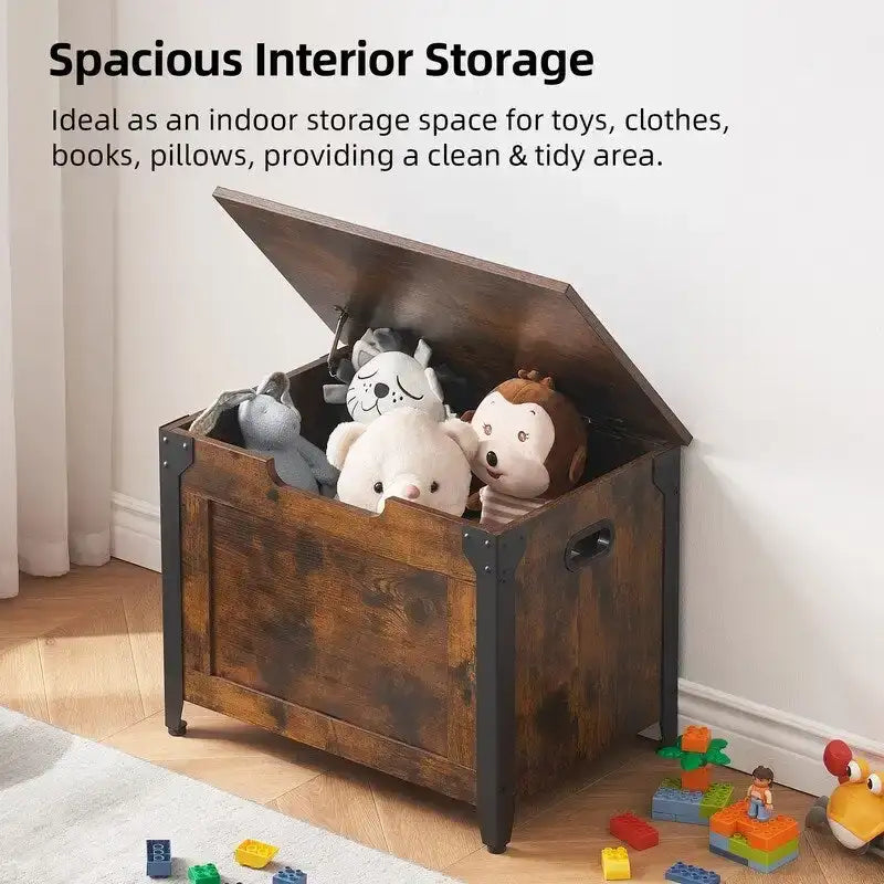 Angle iron storage box stool