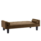 Living room sofa convertible into sofa bed includes two pillows