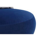 Fabric Swivel Round Barrel Chair